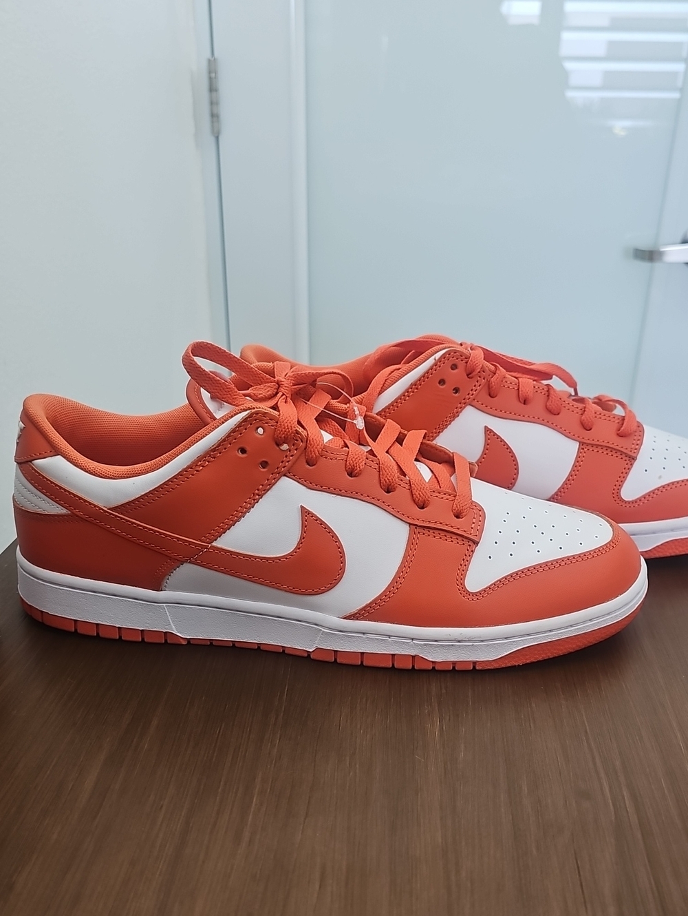 Nike NWT Dunk Low White Cosmic Clay Orange. Size 14
